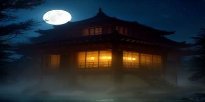 午夜蓝调校园走廊场景插画，女班长让我去他家扣出水剧情向内容封面，电光蓝光晕氛围，课后情感场景代入感强